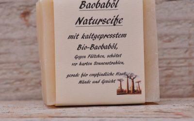 Baobabölseife ist ein Hautwunder bei trockener, sehr trockender Haut bestens geeignet