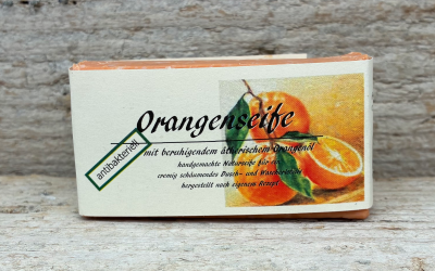 Unsere Seife mit feinem süßem Orangenöl